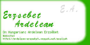 erzsebet ardelean business card